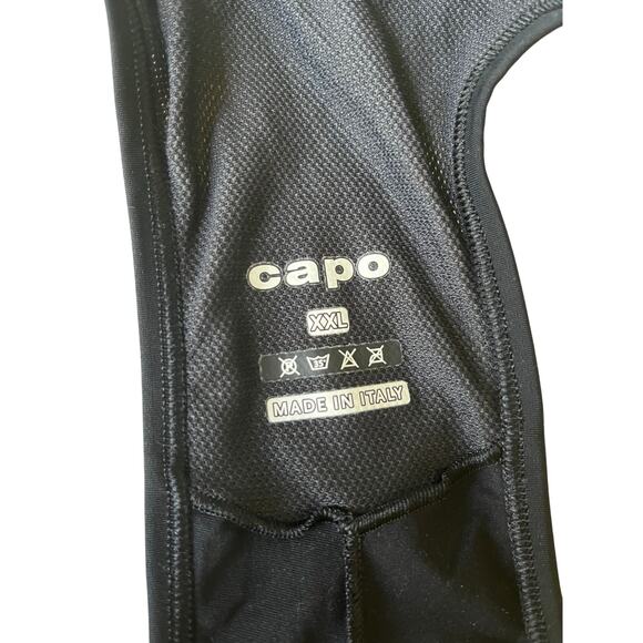 Capo Cycling Race Bib Shorts Padded Comfort Black XXL - Picture 3 of 6